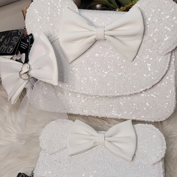 Minnie MOUSE WEDDING CROSSBODY BAG&Wallet